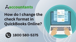 How do I change the check format in QuickBooks Online?